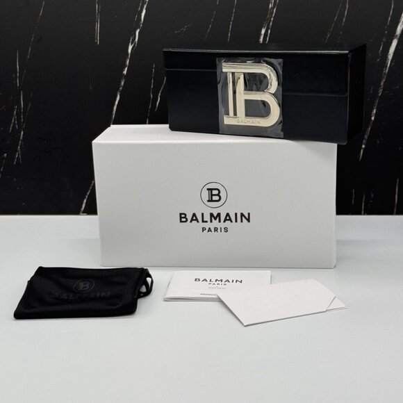 NEW BALMAIN ADMIRABLE UNISEX SUNGLASSES BALMAIN  BPS-130A BLACK - Picture 14 of 14